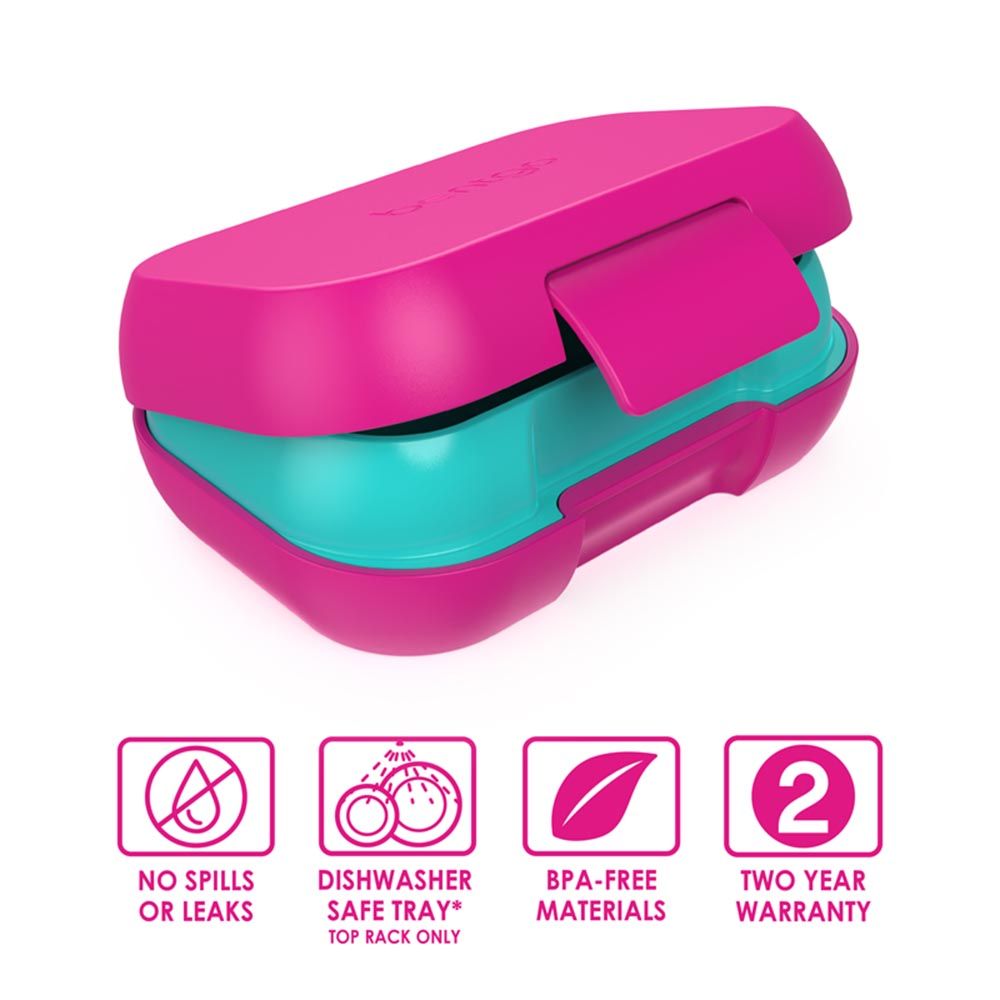 Bentgo - Kids Snack Lunchbox - Fushia