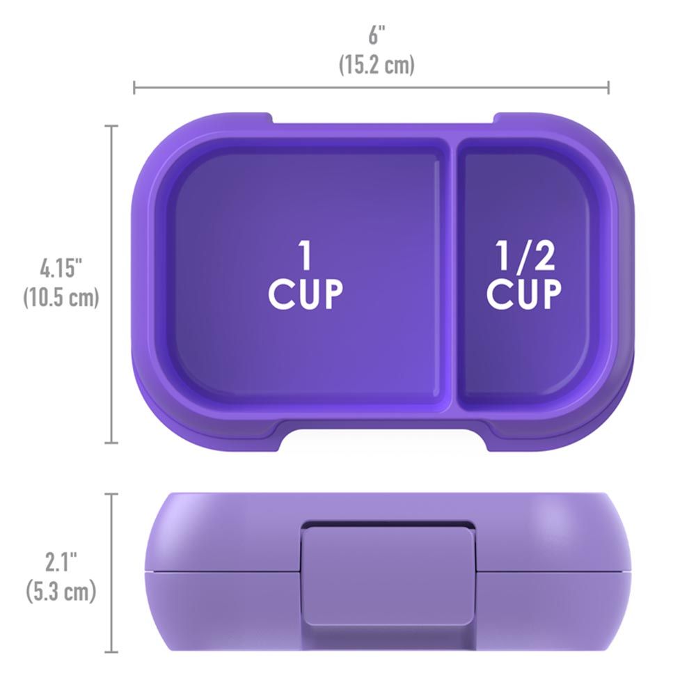 Bentgo - 2 Compartments Kids Snack Lunchbox - Purple