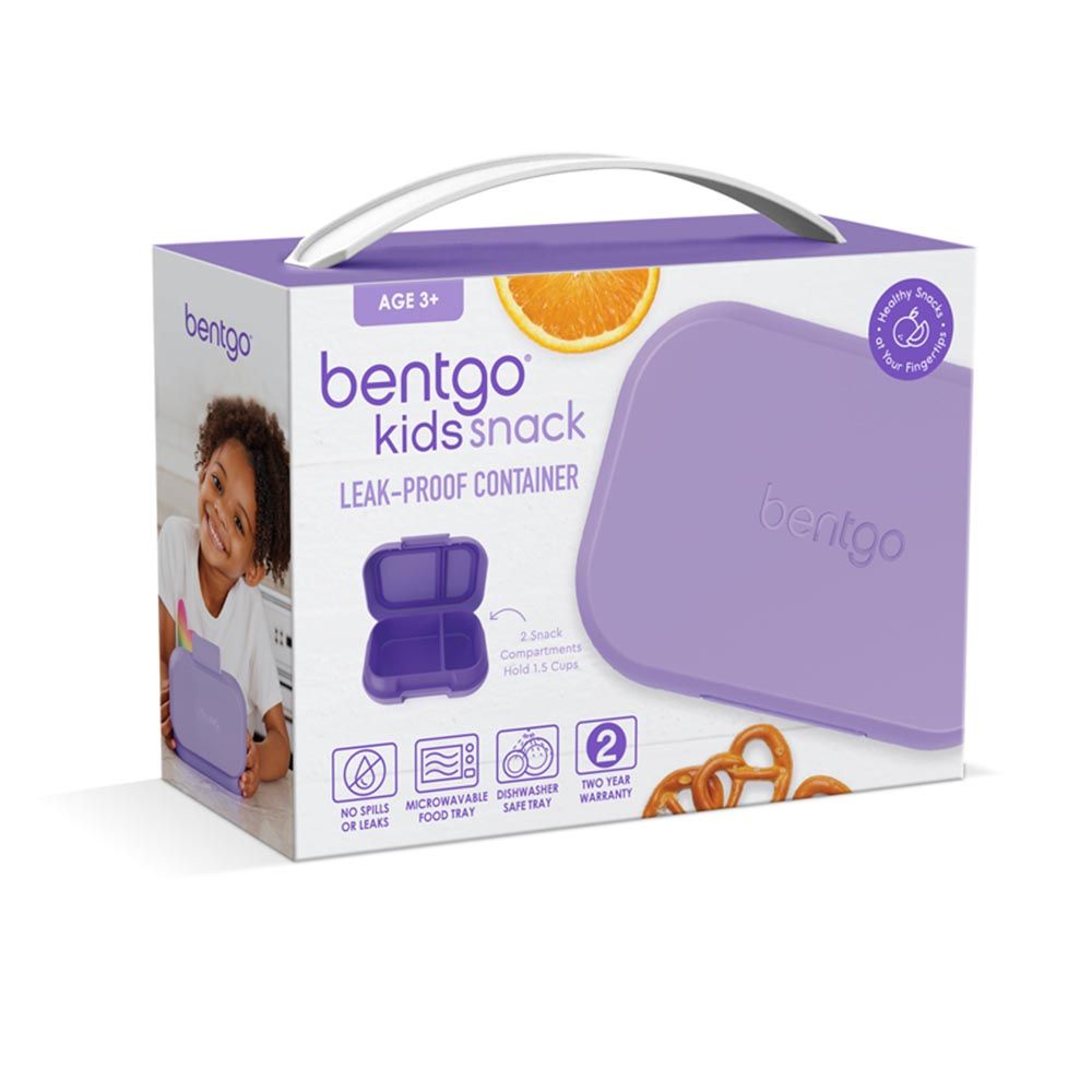 Bentgo - 2 Compartments Kids Snack Lunchbox - Purple