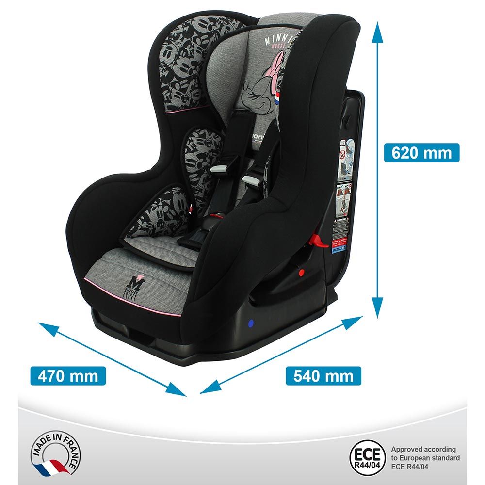 NANIA - Cosmo Reclineable Infant Carseat 0-4Y Upto 18Kg Minnie