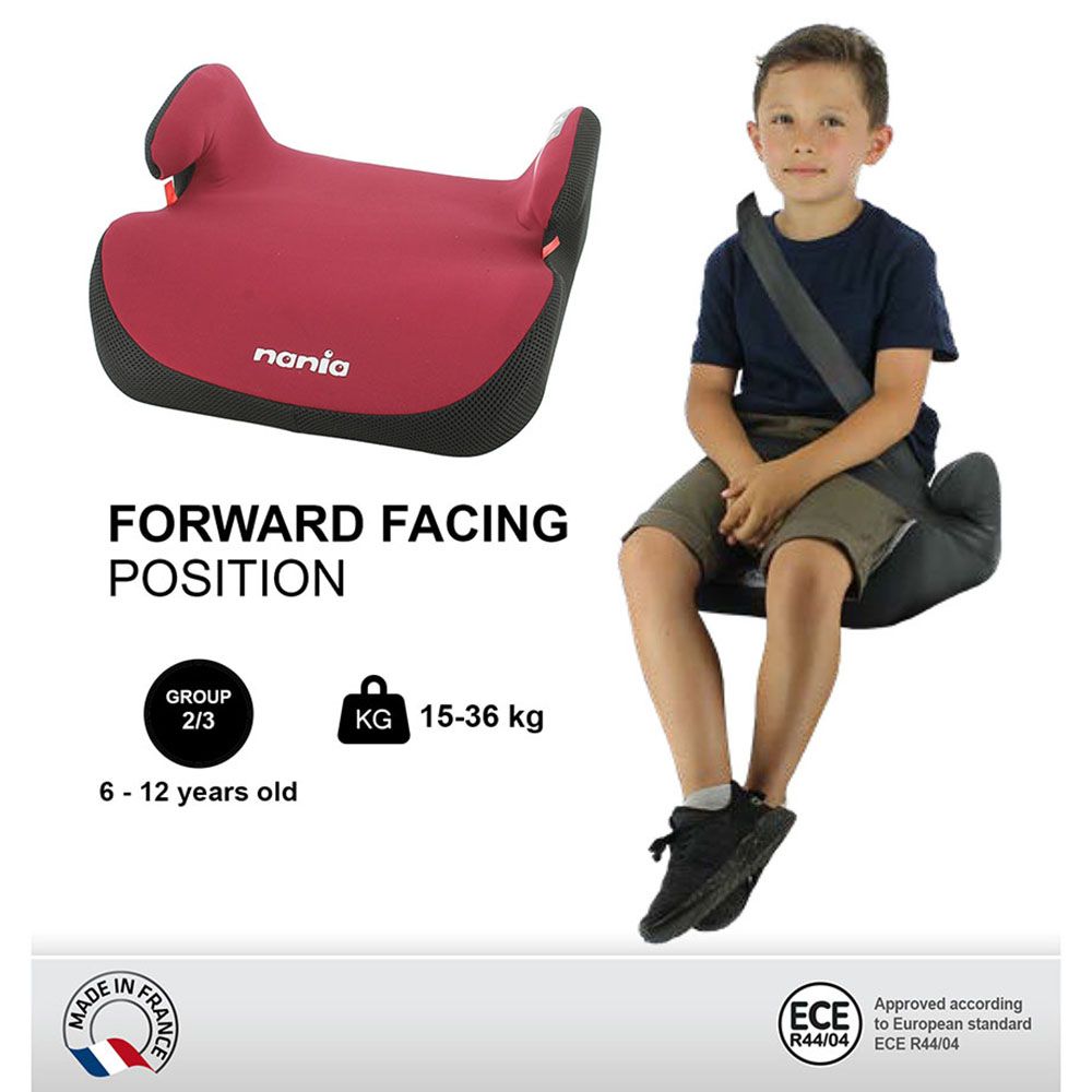 Nania - Topo Kids Booster Car Seat For Group 2/3 - Bordeau