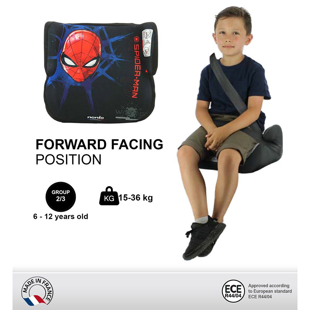 Nania - Topo Kids Booster Car Seat For Group 2/3 - Spiderman