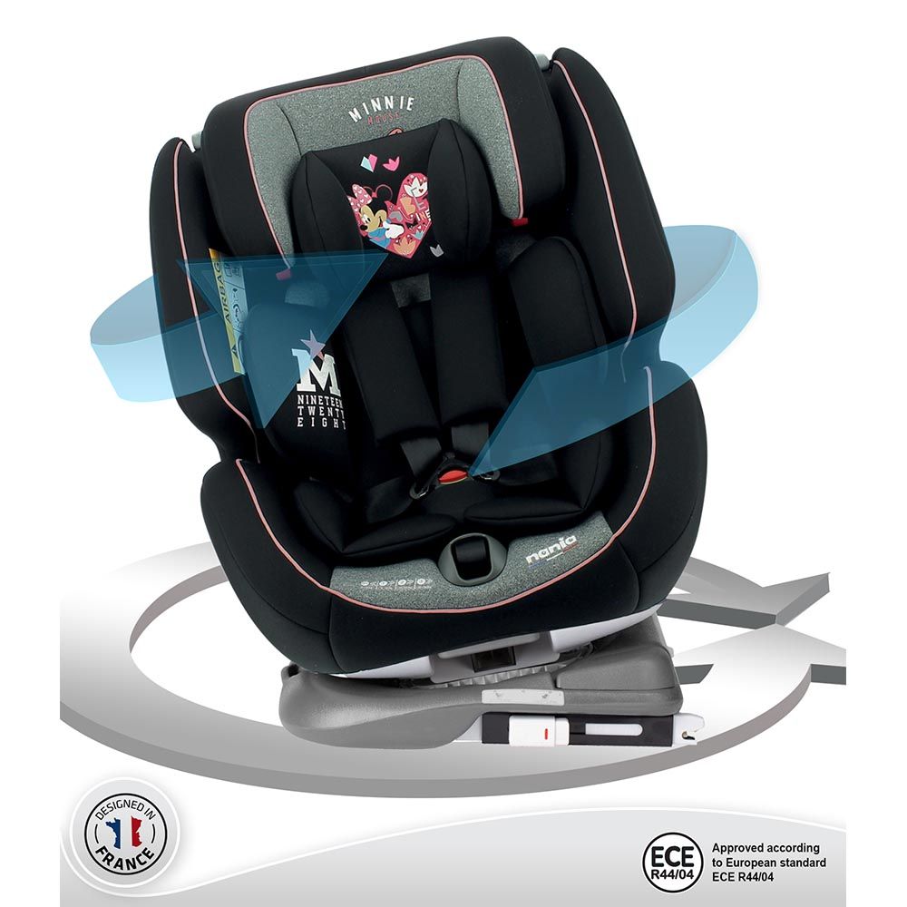 NANIA - One360 Rotating Isofix Carseat 0 - 12y Up to 36kg - Minnie