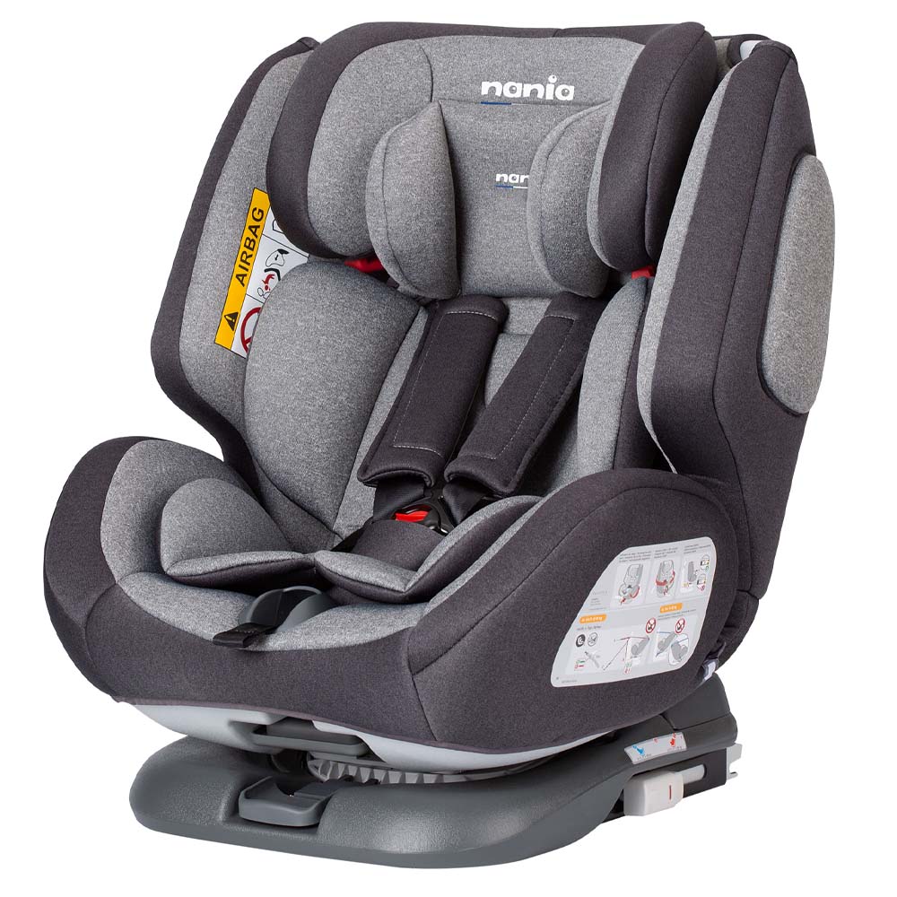 Nania One360 Rotating Isofix Carseat 0 1 2 3 Grey Buy at Best Price from Mumzworld United Arab Emirates