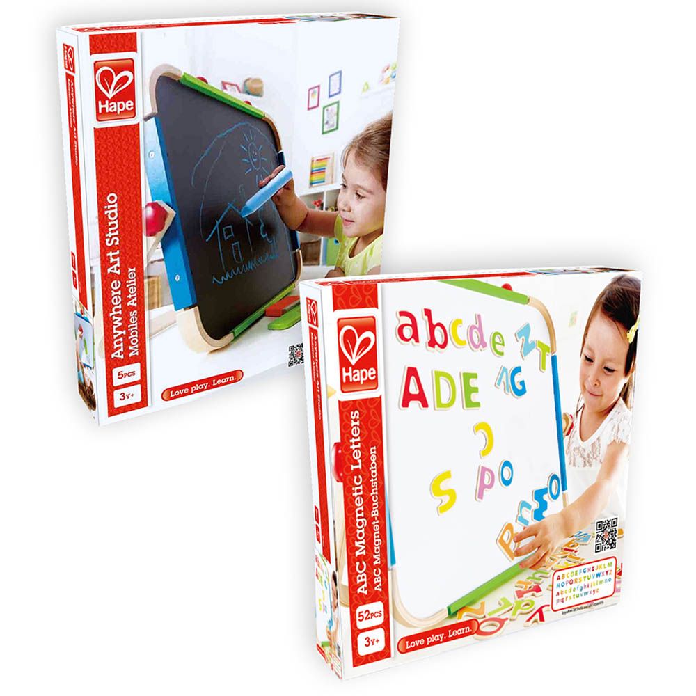 Hape - Anywhere Art Studio + ABC Magnetic Letters Set (Exclusive)