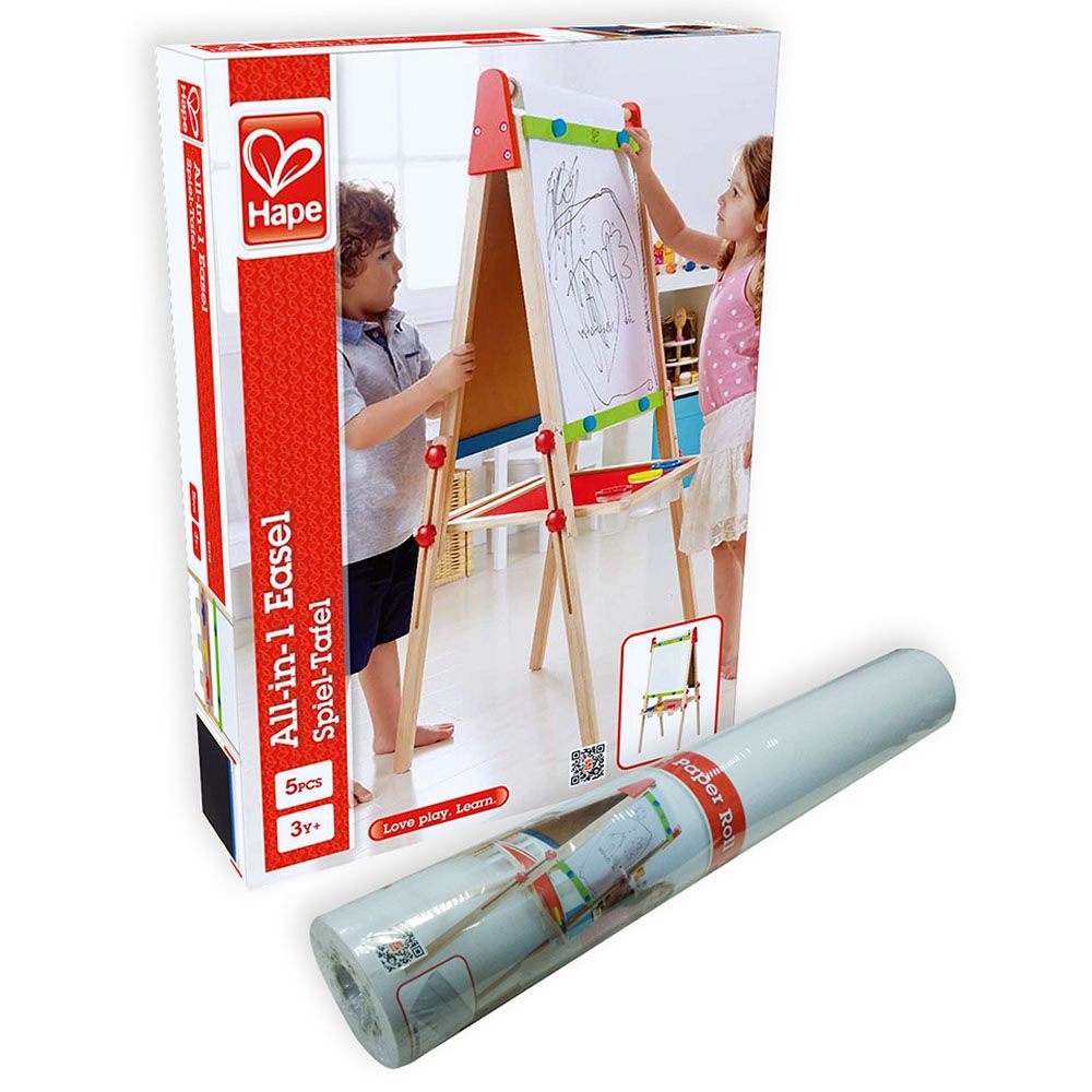 Hape - All-In-1 Easel + Art Paper Roll Set (Exclusive)