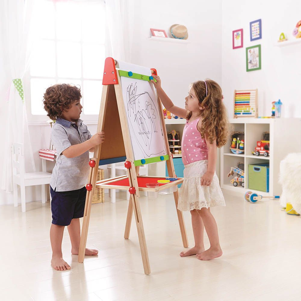 Hape - All-In-1 Easel + Art Paper Roll Set (Exclusive)