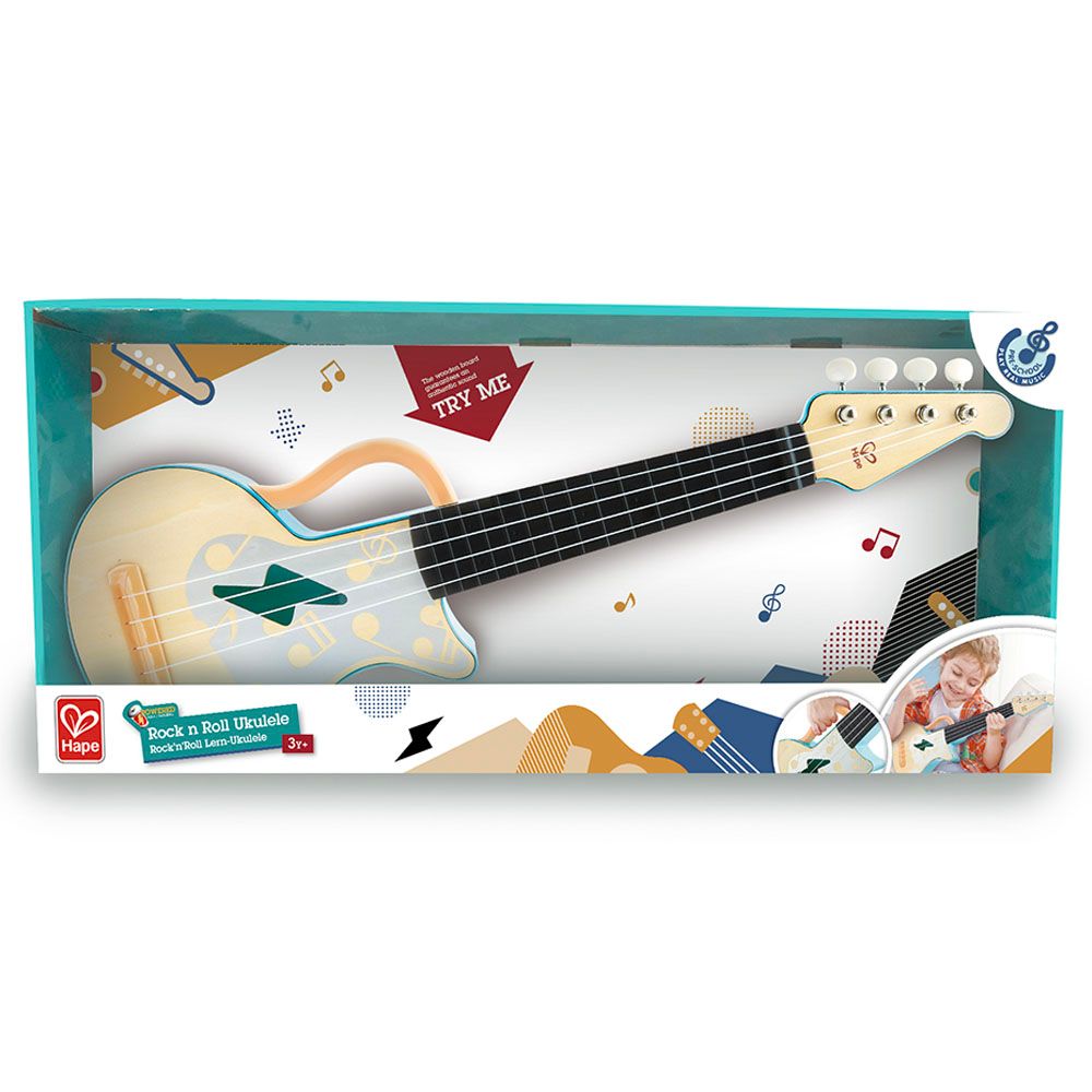 Hape - Rock n' Roll Ukulele Wooden Musical Instrument