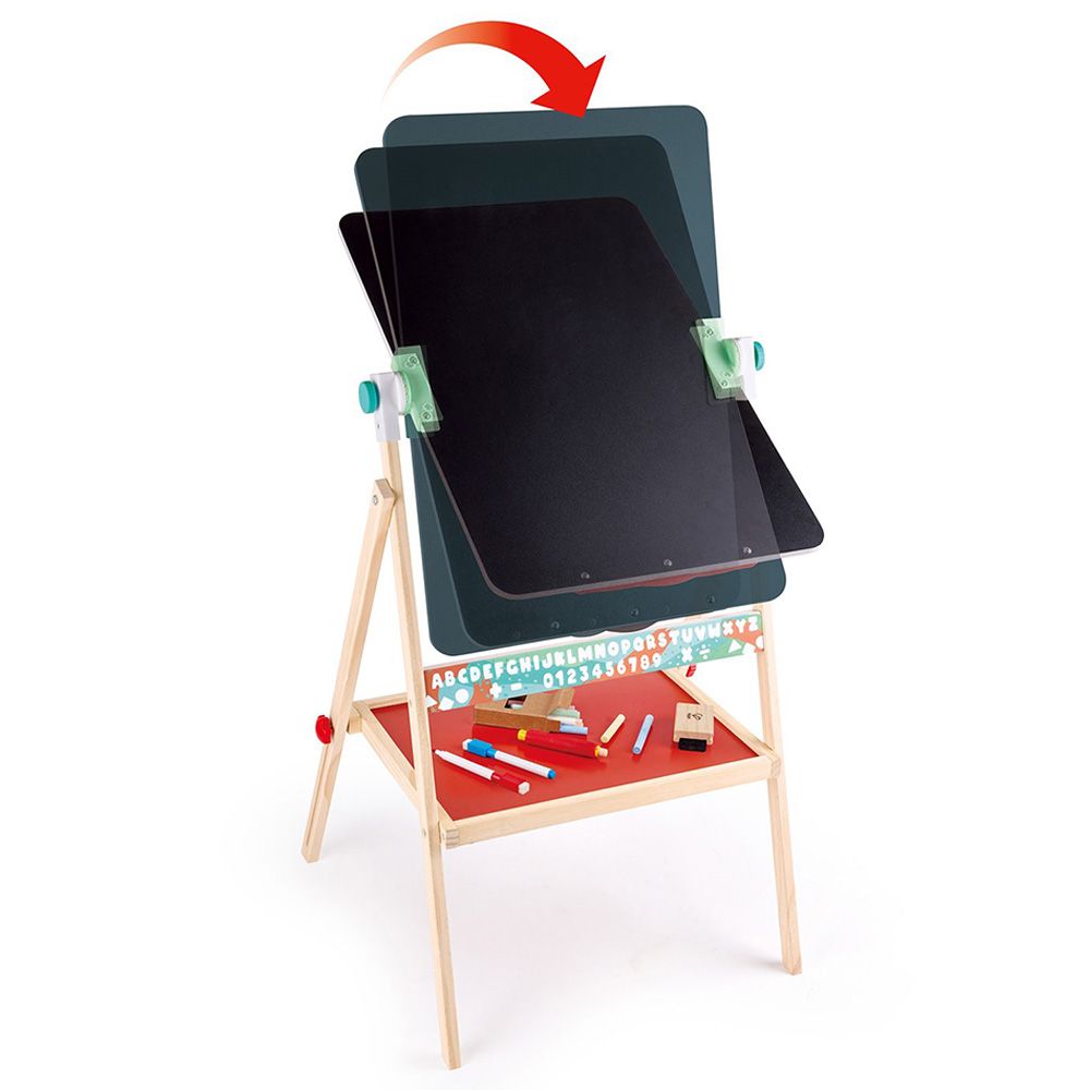 Hape - Foldable Double-sided Flip Free Standing Flip Flat Easel