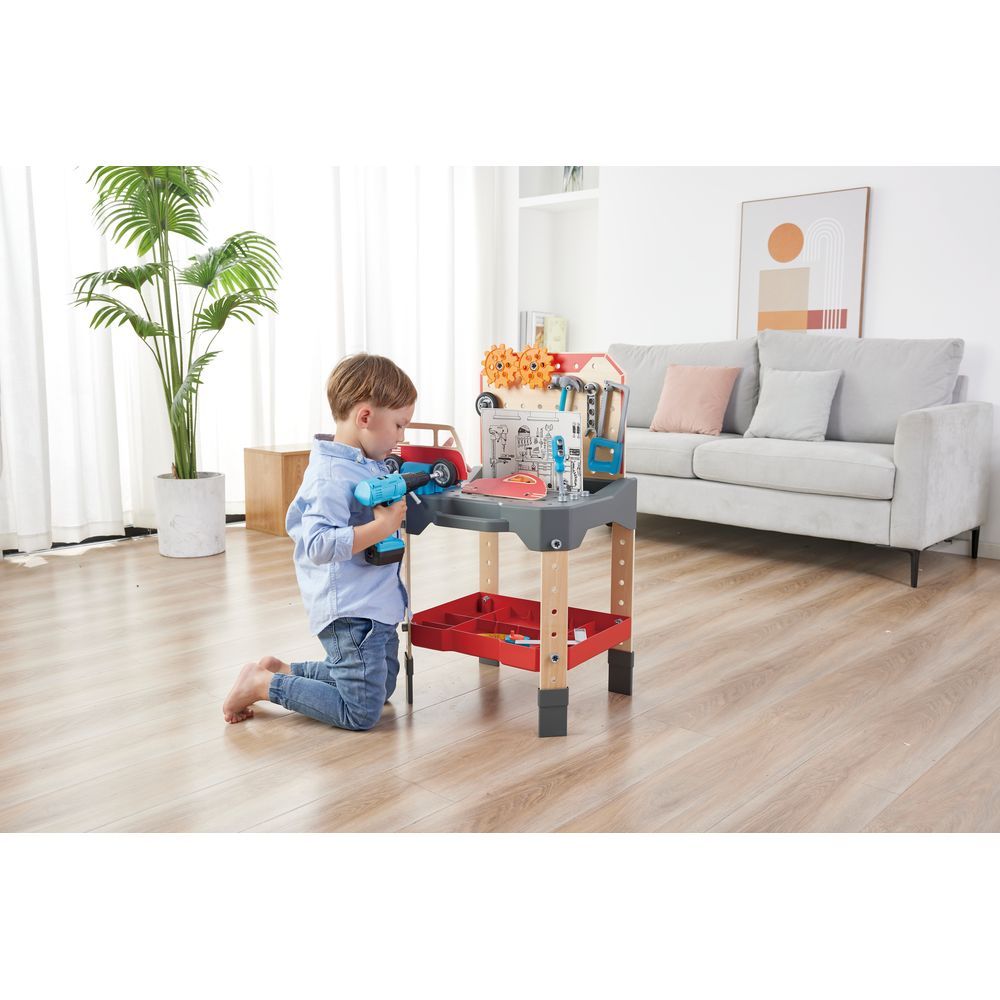 Hape - Vehicle Service & Repair Tools Workbench STEAM Toy