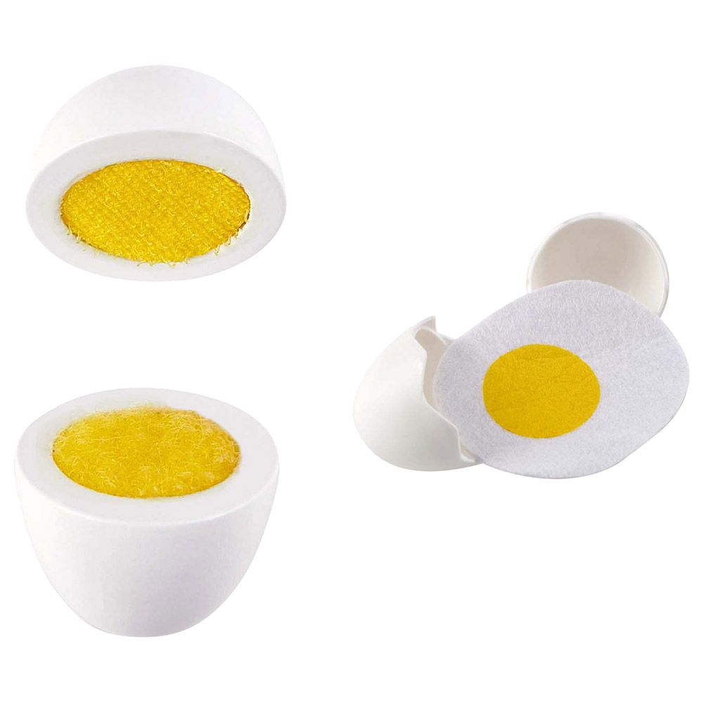 Hape - Egg Carton - White - Food Playset