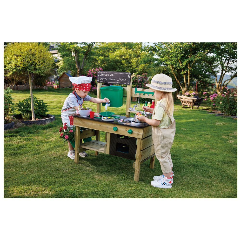 Hape Outdoor Kitchen Playset With Accessories Buy at Best Price from Mumzworld United Arab Emirates