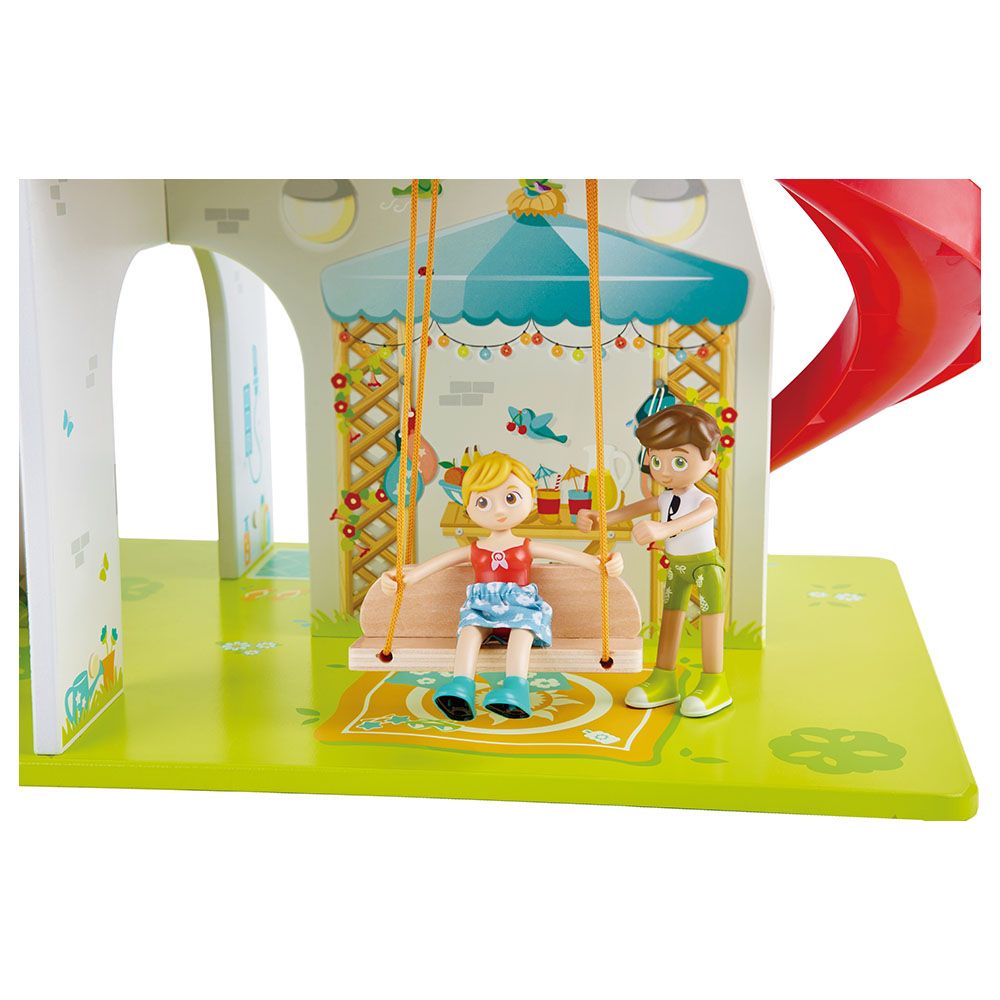 Hape - Rock & Slide Wooden Playhouse With Sound Effects