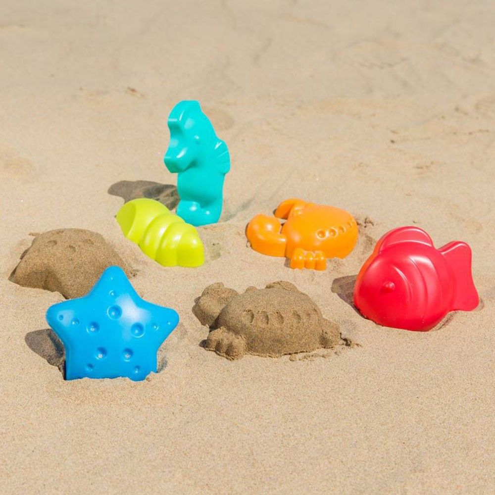 Hape - Sea Creatures Sand & Beach Toy Set - 5pcs