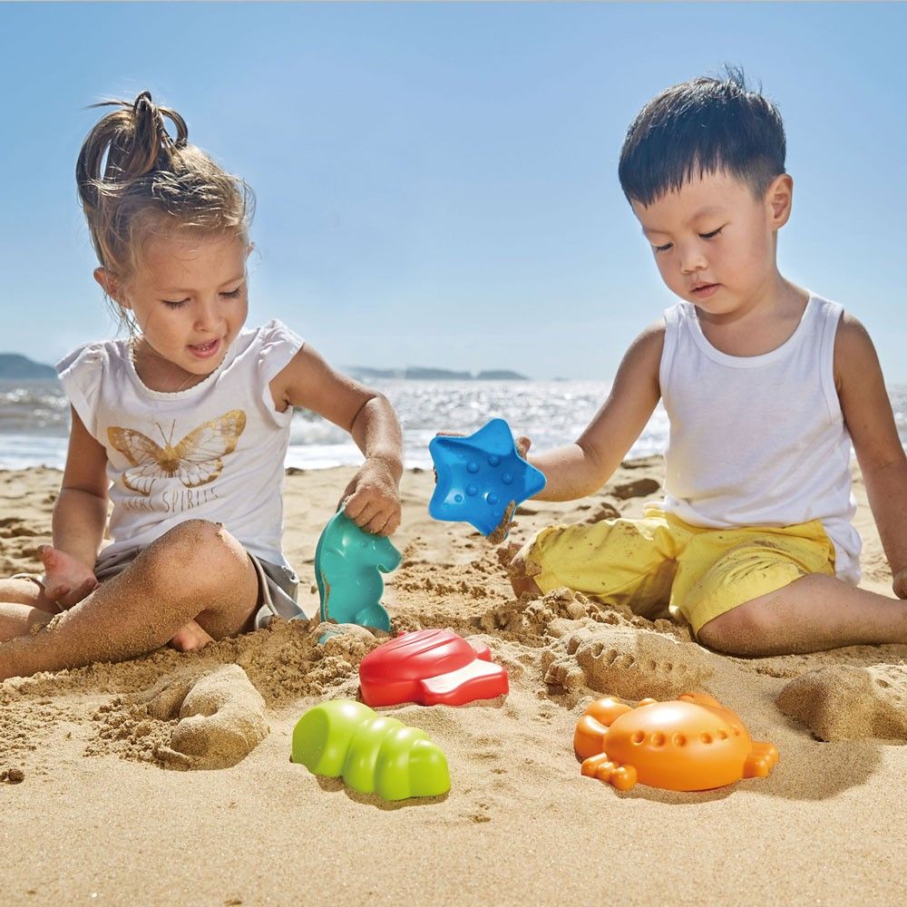 Hape - Sea Creatures Sand & Beach Toy Set - 5pcs