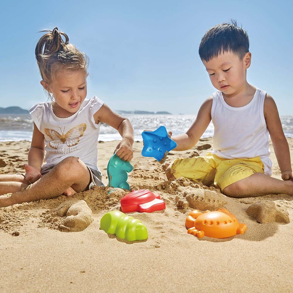 Hape - Sea Creatures Sand & Beach Toy Set - 5pcs