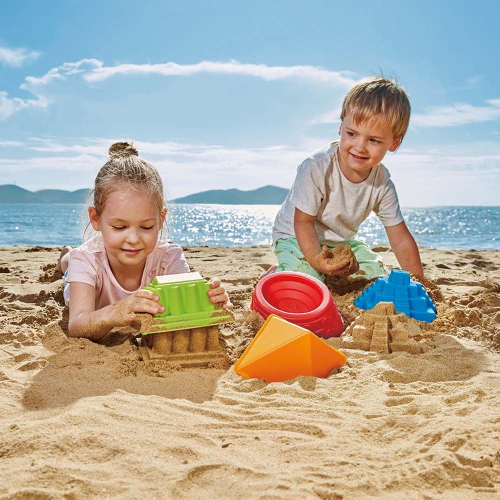 Hape - Mayan Pyramid Sand & Beach Toy - Blue