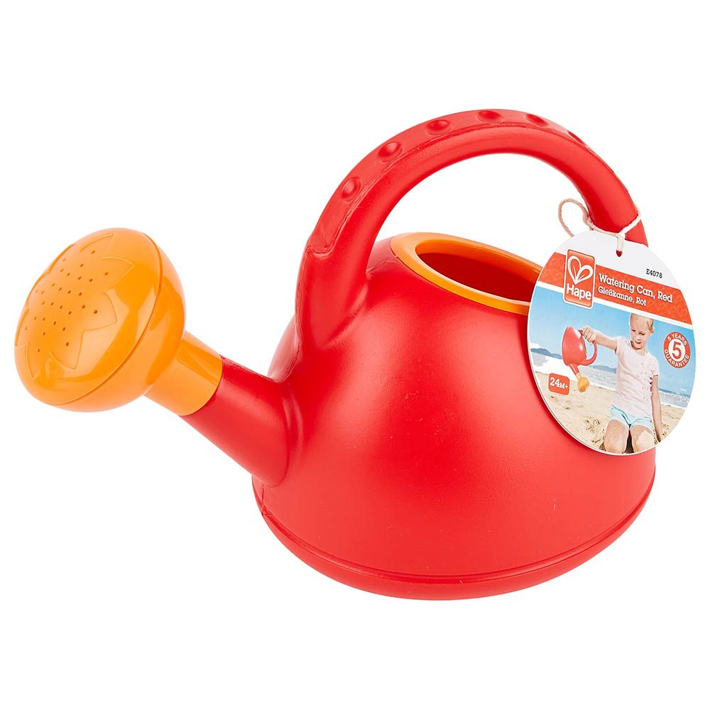 Hape - Watering Can Sand & Beach Toy - Red