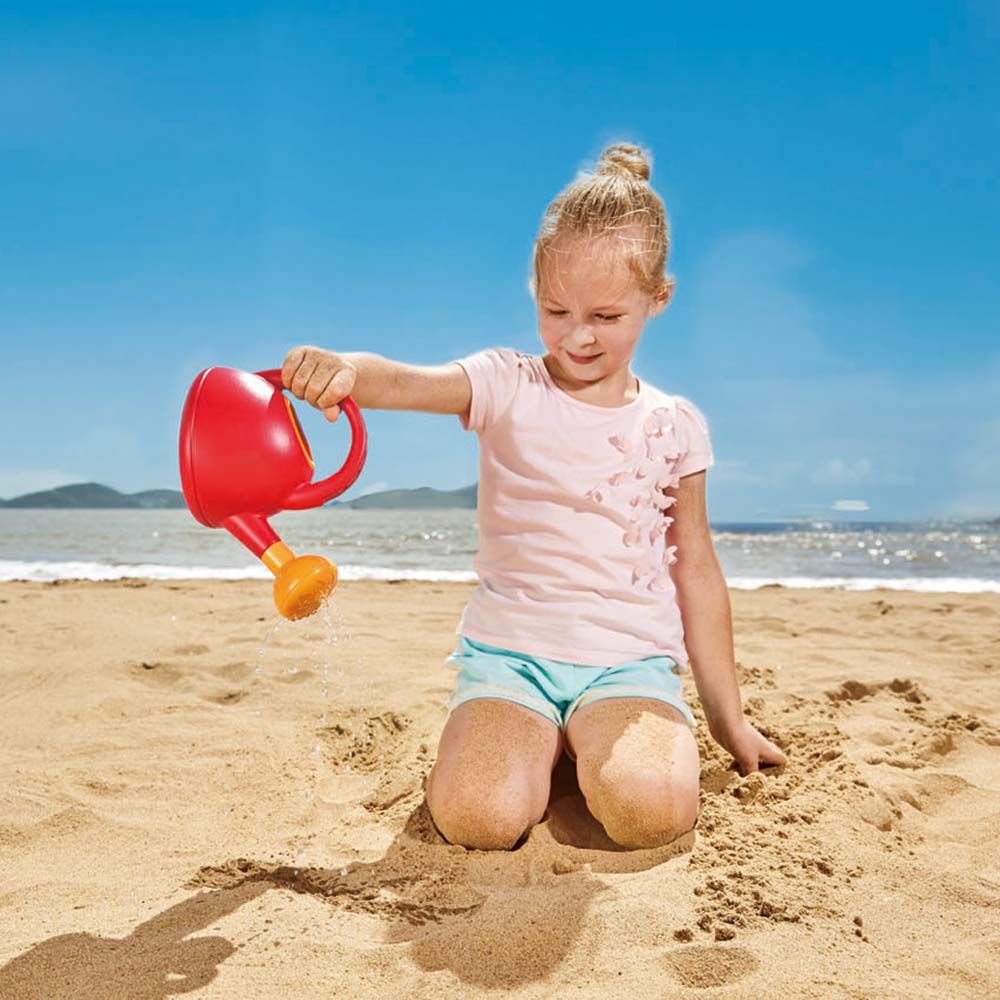 Hape - Watering Can Sand & Beach Toy - Red