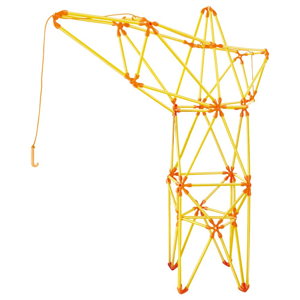 Hape - Flexistix Truss Crane Bamboo Construction Kit - 93pcs