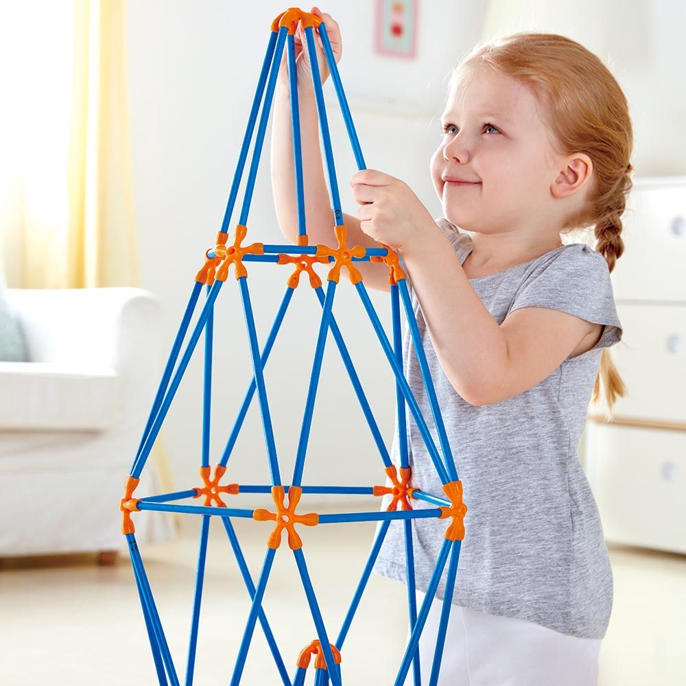 Hape - Flexistix Multi-Tower Bamboo Construction Kit - 132pcs