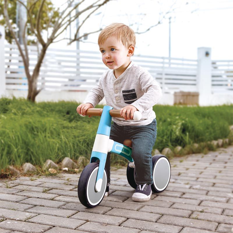 Hape - Toddler Ride On Balance Bike - Light Blue