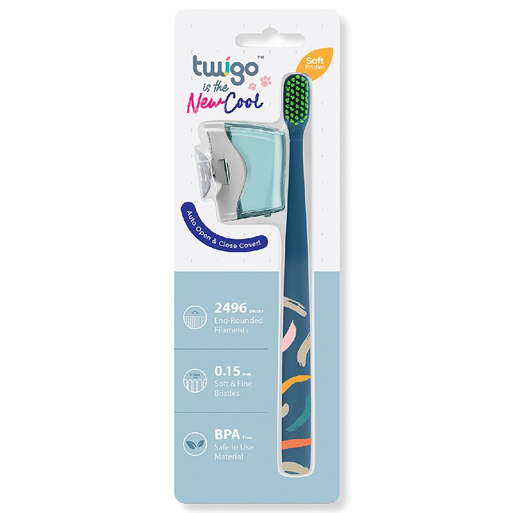 Flipper - Twigo Toothbrush W/ Cover - Ocean Blue