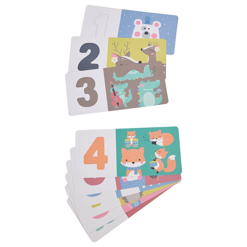 Eurekakids - Wooden Numbers Puzzle With Activity Cards