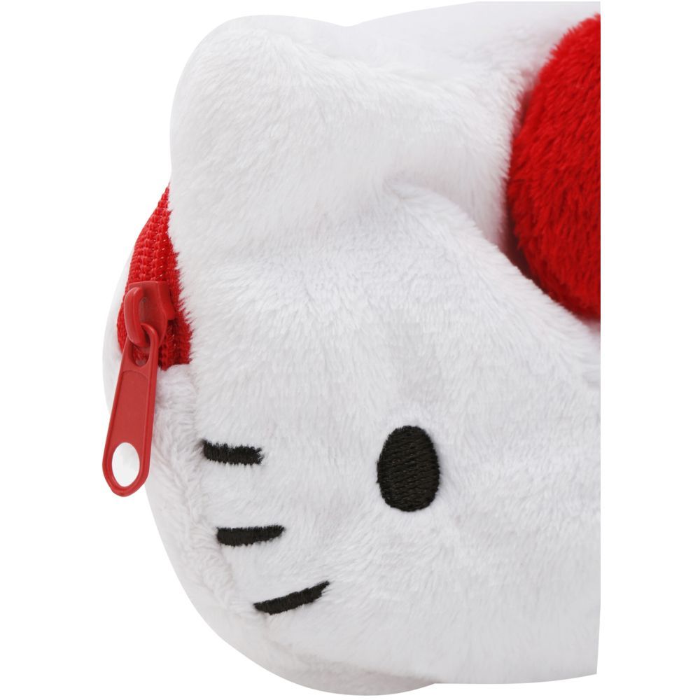 Hello Kitty - 10 Bonnel D-Cut Coin Purse Soft Wool - White