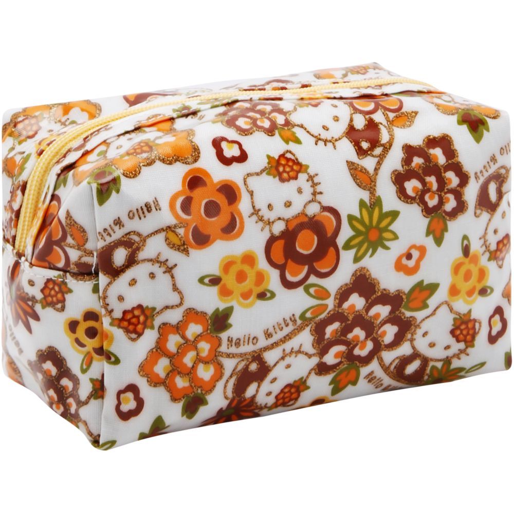 Hello Kitty - Flower Arabesque Pouch - Brown