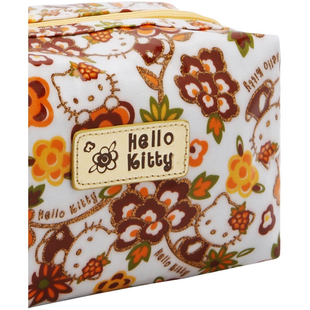 Hello Kitty - Flower Arabesque Pouch - Brown