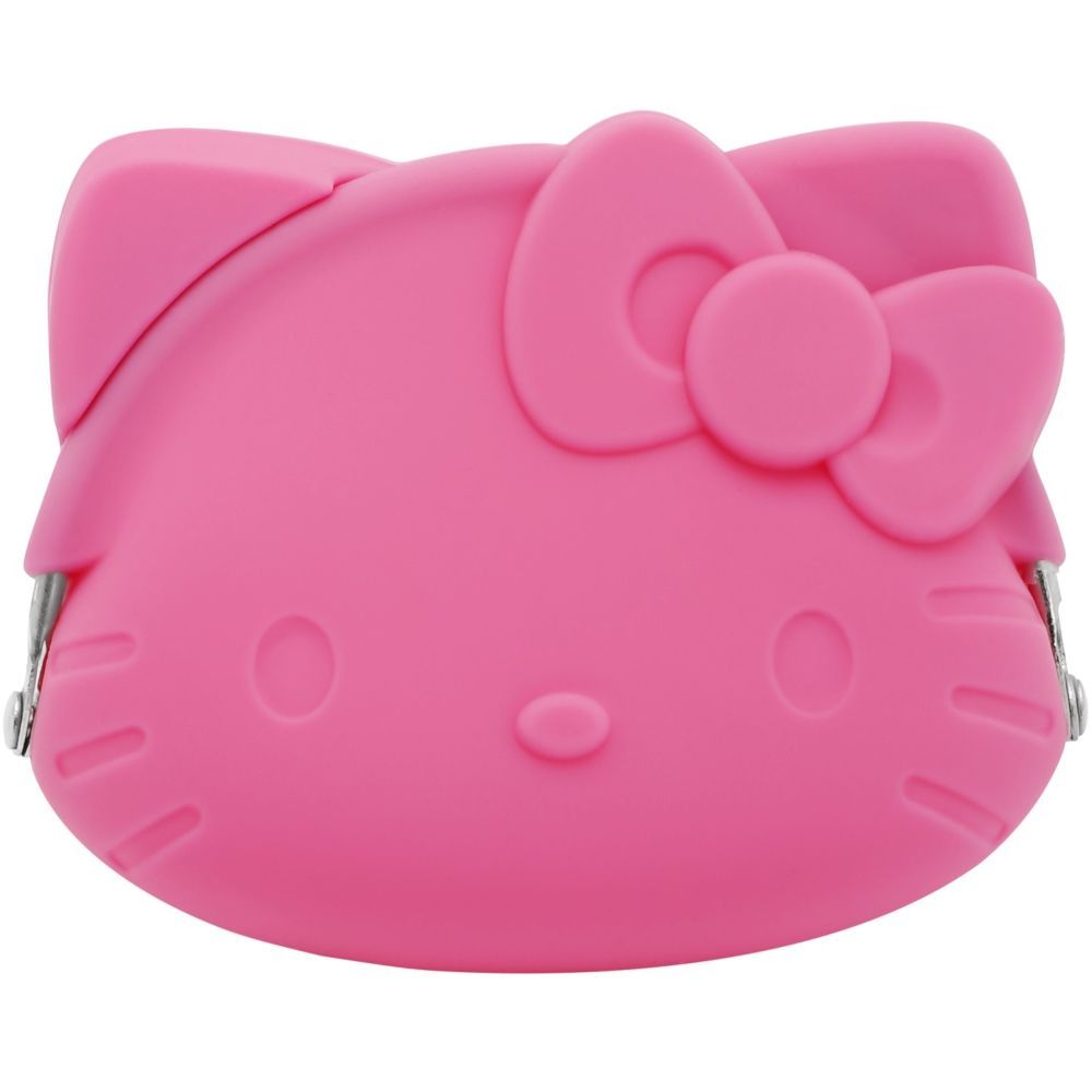 Hello Kitty - Kisslock Coin Purse Soft Rubber - Pink