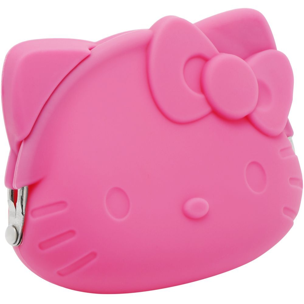 Hello Kitty - Kisslock Coin Purse Soft Rubber - Pink