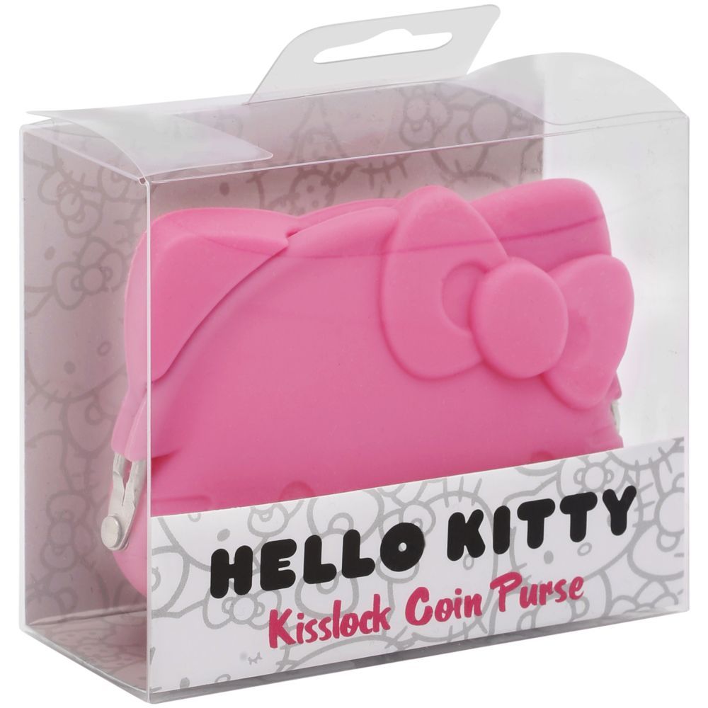 Hello Kitty - Kisslock Coin Purse Soft Rubber - Pink