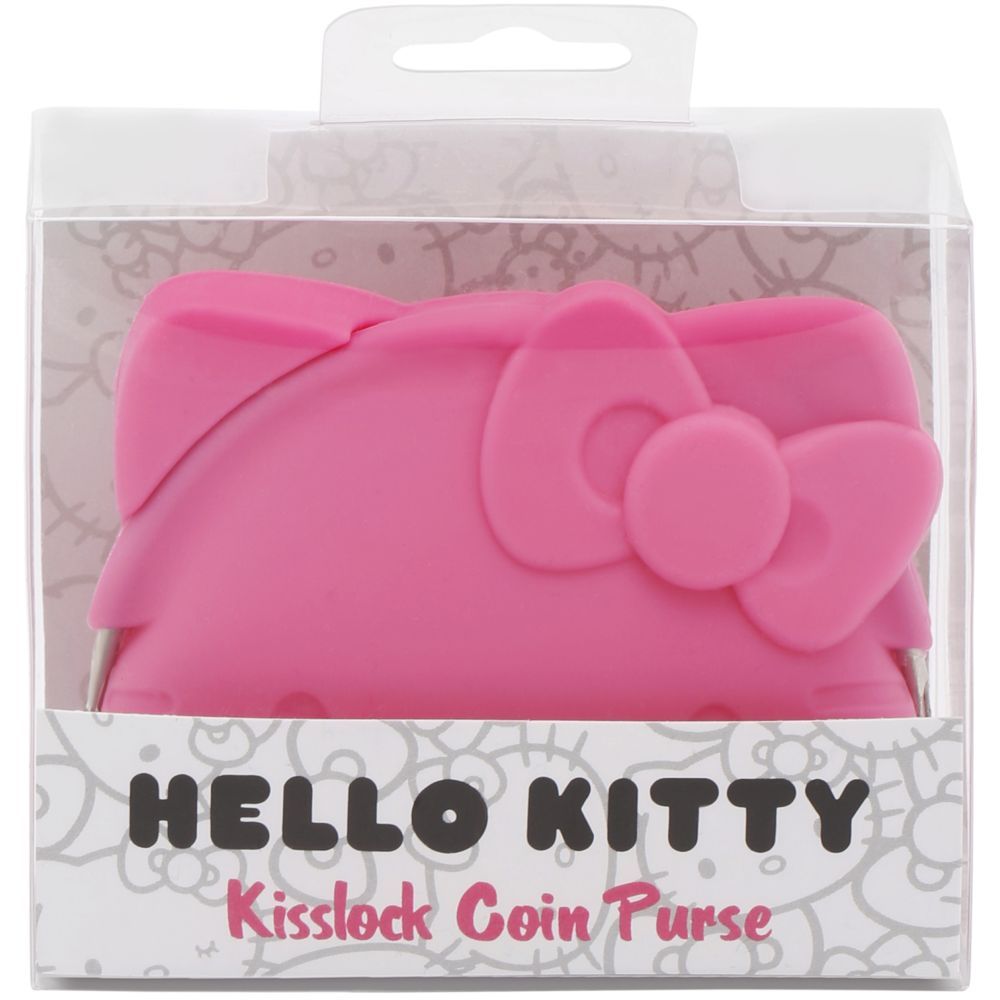 Hello Kitty - Kisslock Coin Purse Soft Rubber - Pink