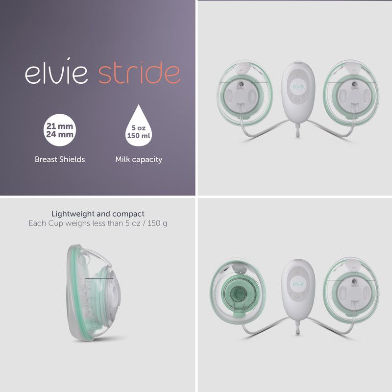 Elvie - Stride Double Electric Wearable Breast Pump