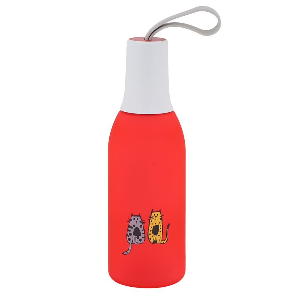 Biggdesign - Cats Water Bottle - 650 ml - Red