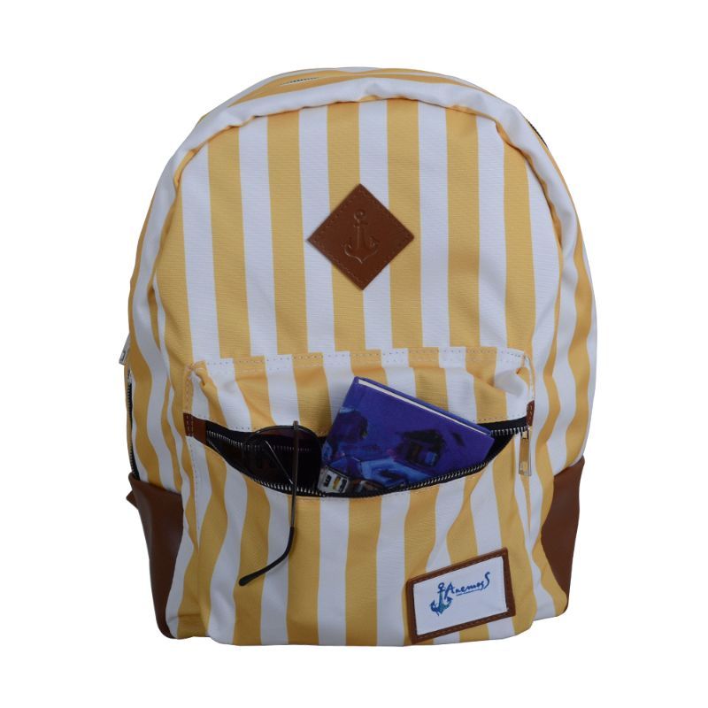 Anemoss - Yellow Striped Backpack - 41cm