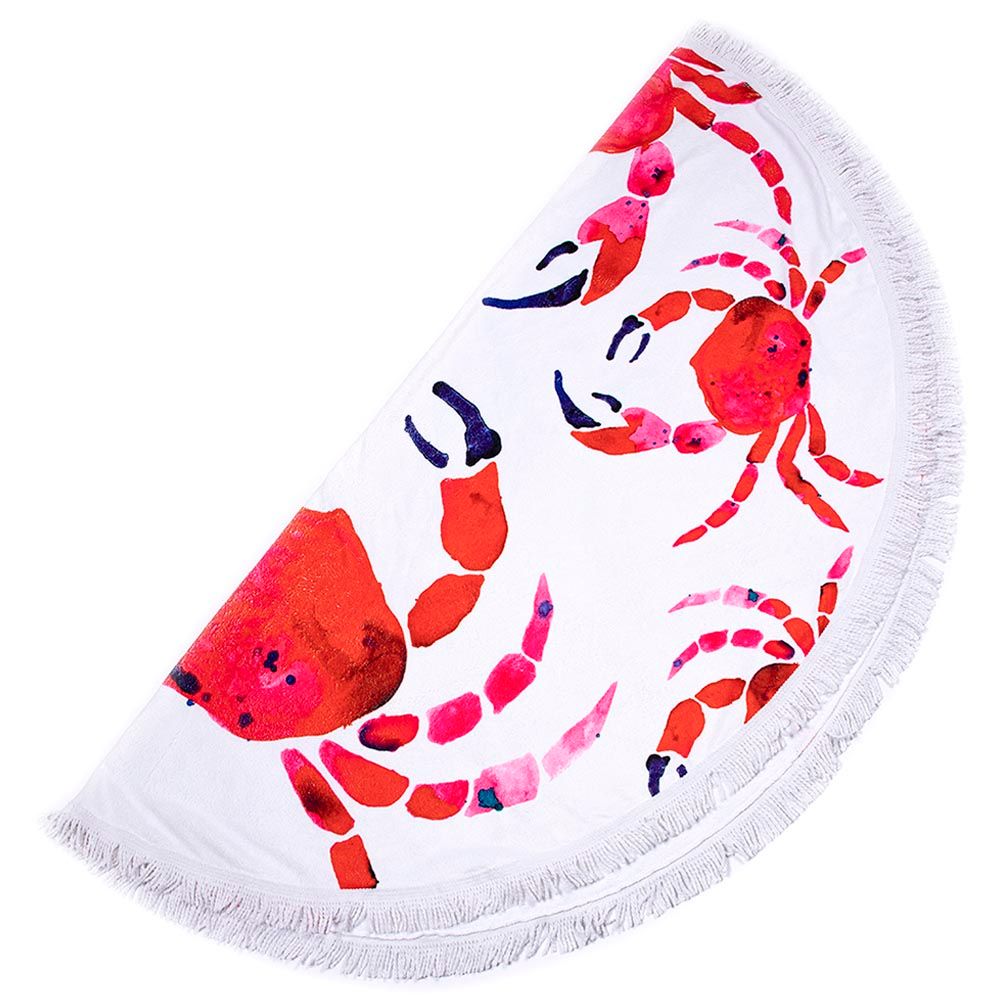 Anemoss - Crab Round Beach Towel