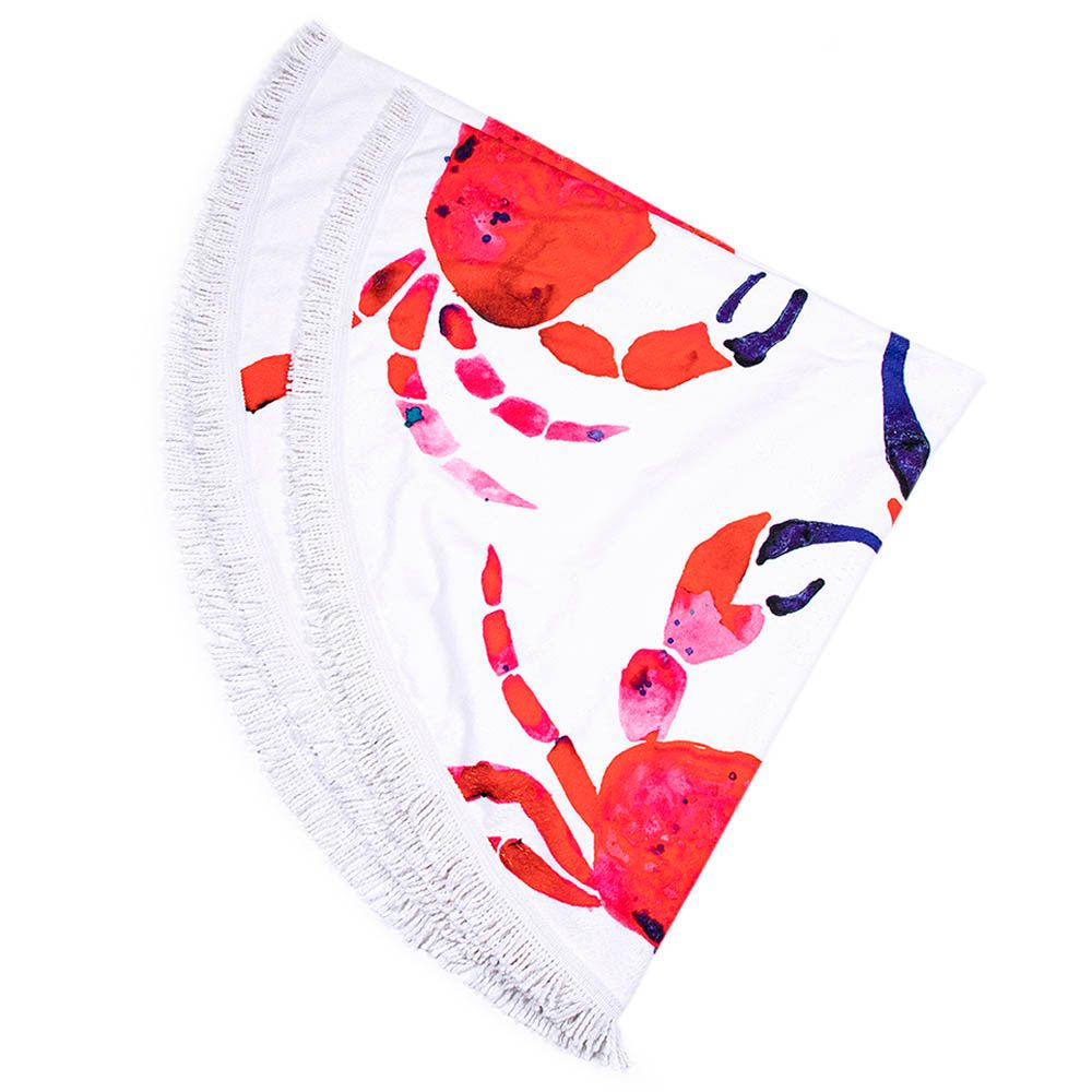 Anemoss - Crab Round Beach Towel