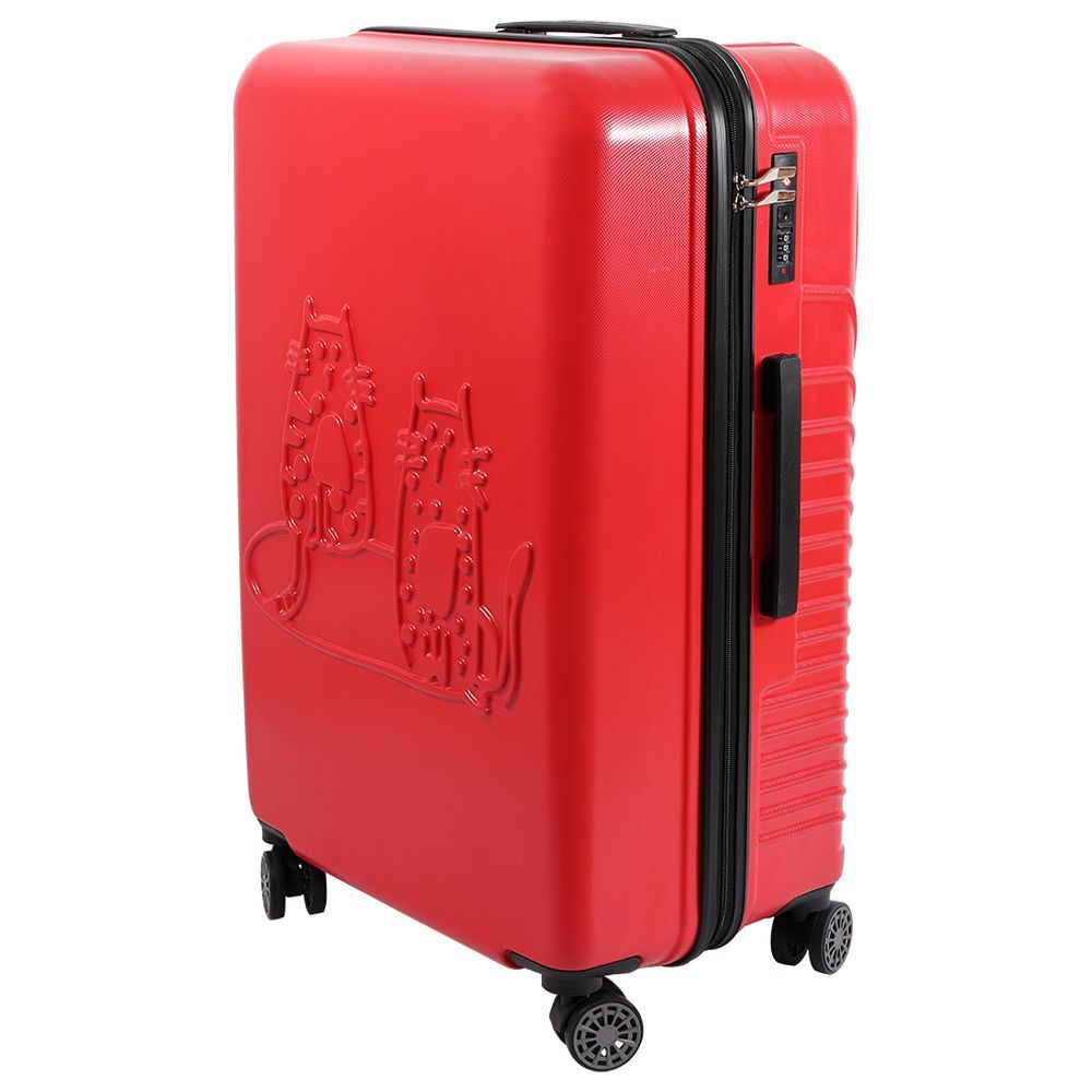 Biggdesign - Cats Suitcase Luggage 24" - Medium - Red