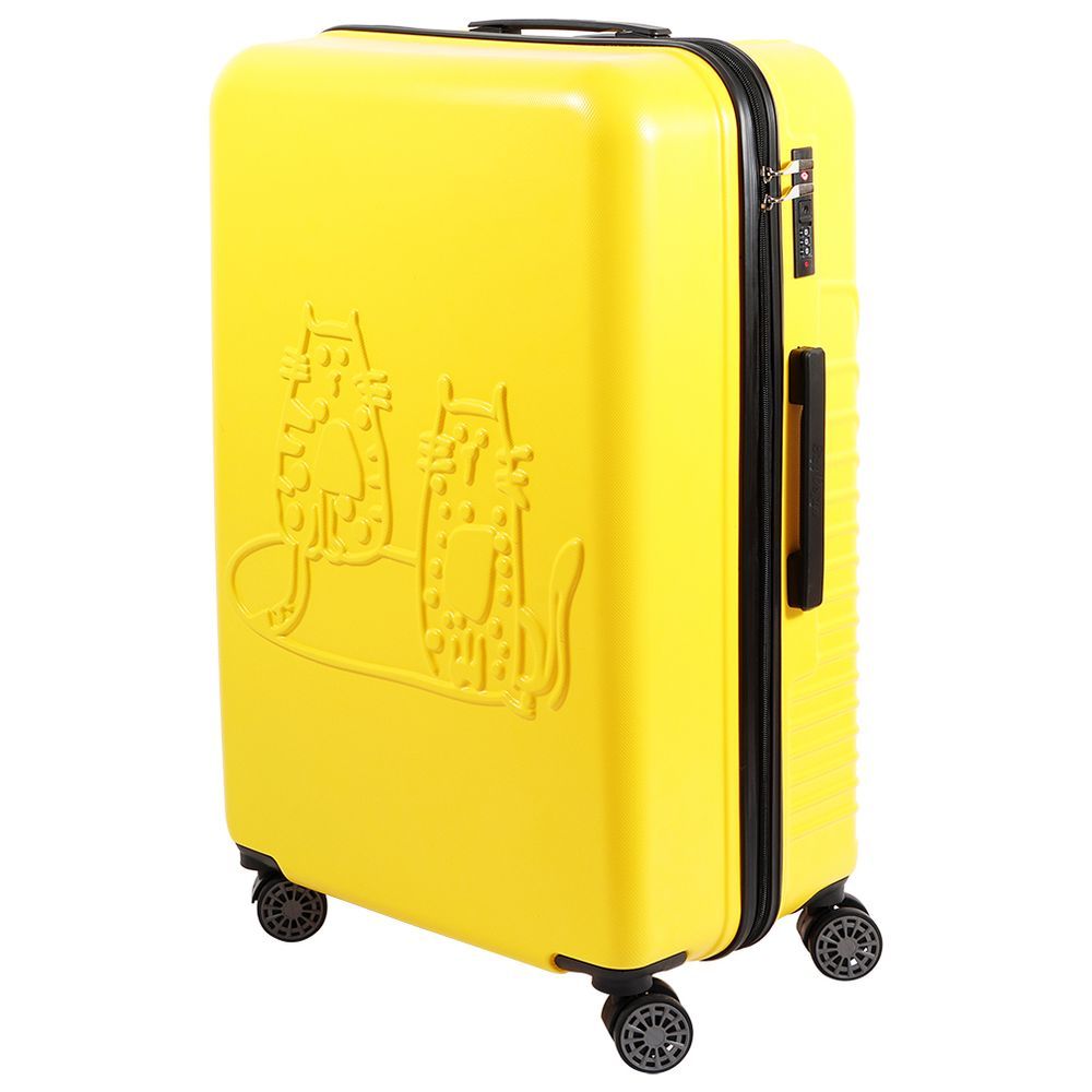 Biggdesign - Cats Suitcase Luggage 24" - Medium - Yellow