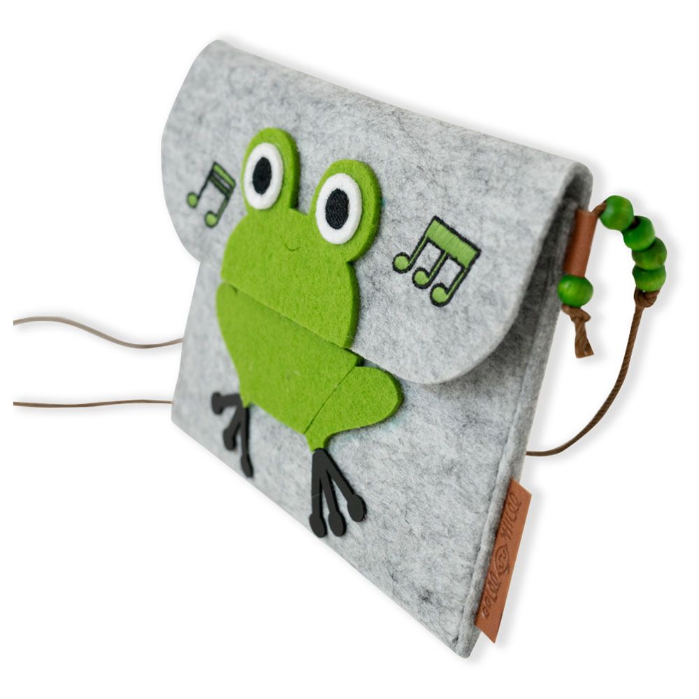 Milk&Moo - Cacha Frog Felt Fabric Shoulder Bag For Kids