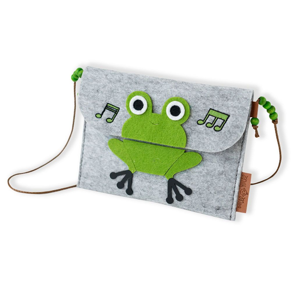 Milk&Moo - Cacha Frog Felt Fabric Shoulder Bag For Kids