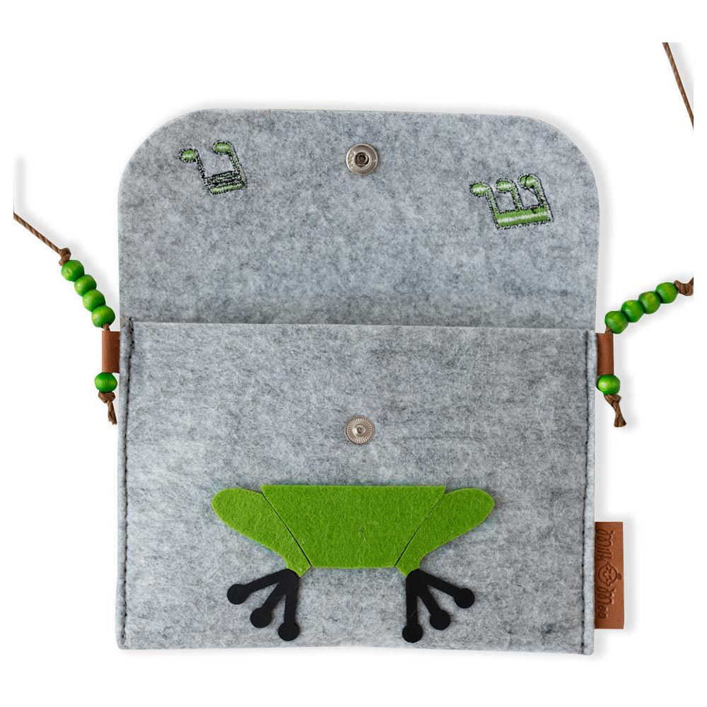 Milk&Moo - Cacha Frog Felt Fabric Shoulder Bag For Kids