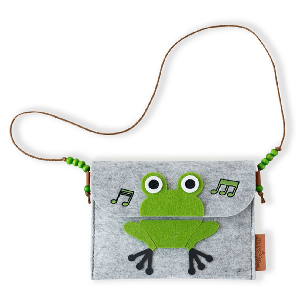 Milk&Moo - Cacha Frog Felt Fabric Shoulder Bag For Kids