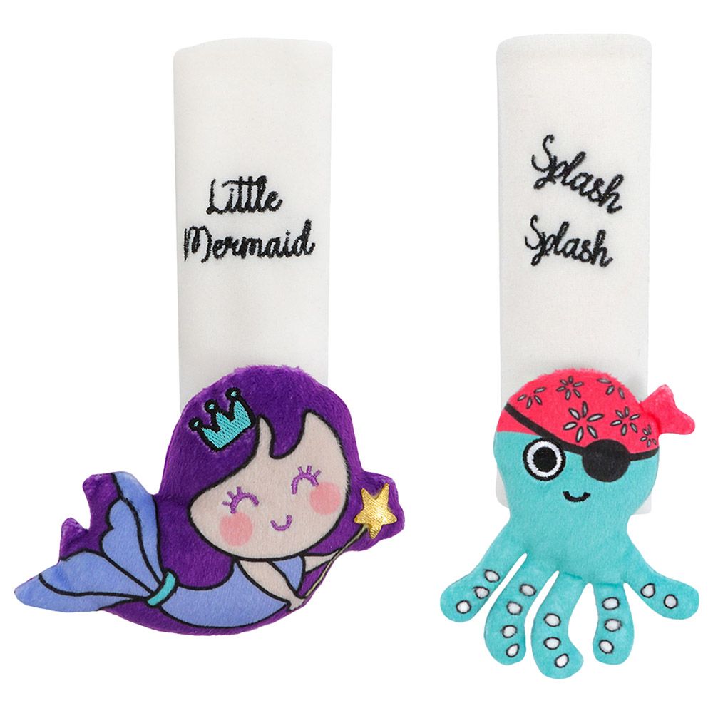 Milk&Moo - Seat Belt Set Of 2 - Mermaid & Sailor Octopus