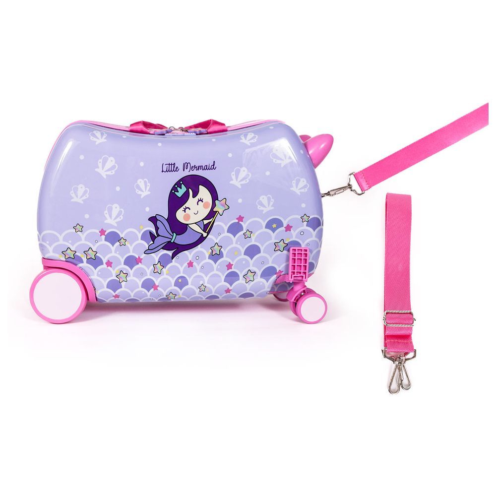 Milk&Moo - Little Mermaid Rideable Kids Suitcase - Purple