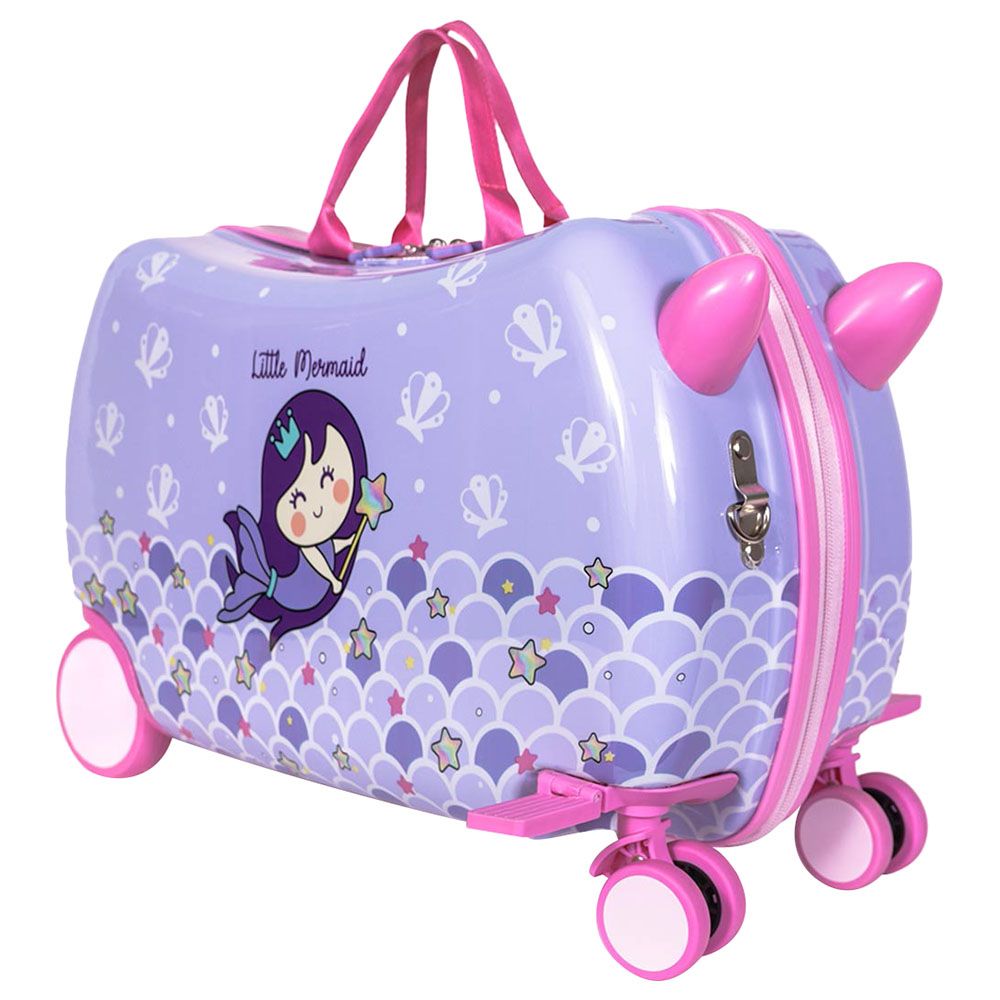 Milk&Moo - Little Mermaid Rideable Kids Suitcase - Purple