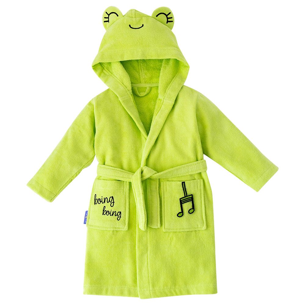 Milk&Moo - Cacha Frog Velvet Bathrobe - Green